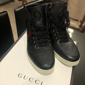 Gucci Mens GG Guccissima Leather High top sneakers